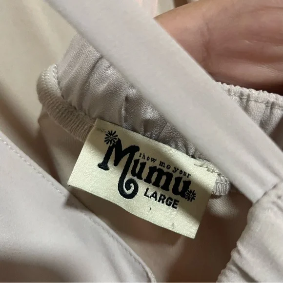 Show Me Your Mumu Amanda Maxi Champagne Beige Bridesmaids Dress, Size Large - Picture 6 of 6